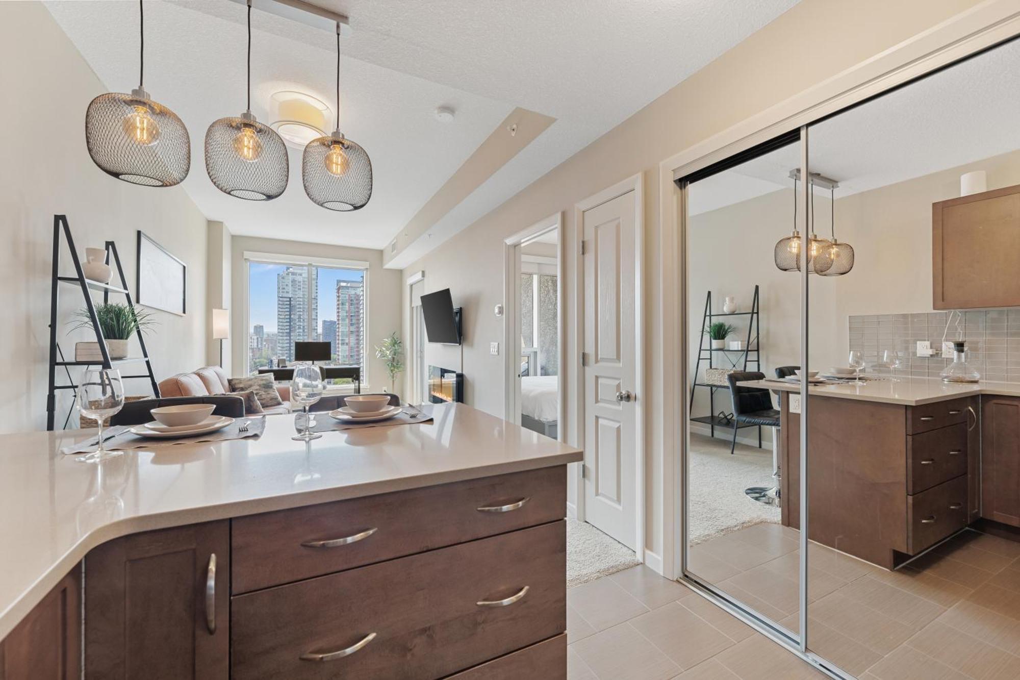 Heart Of Downtown Calgary Spacious Luxury Condo With Stunning Views And Premium Amenities 外观 照片