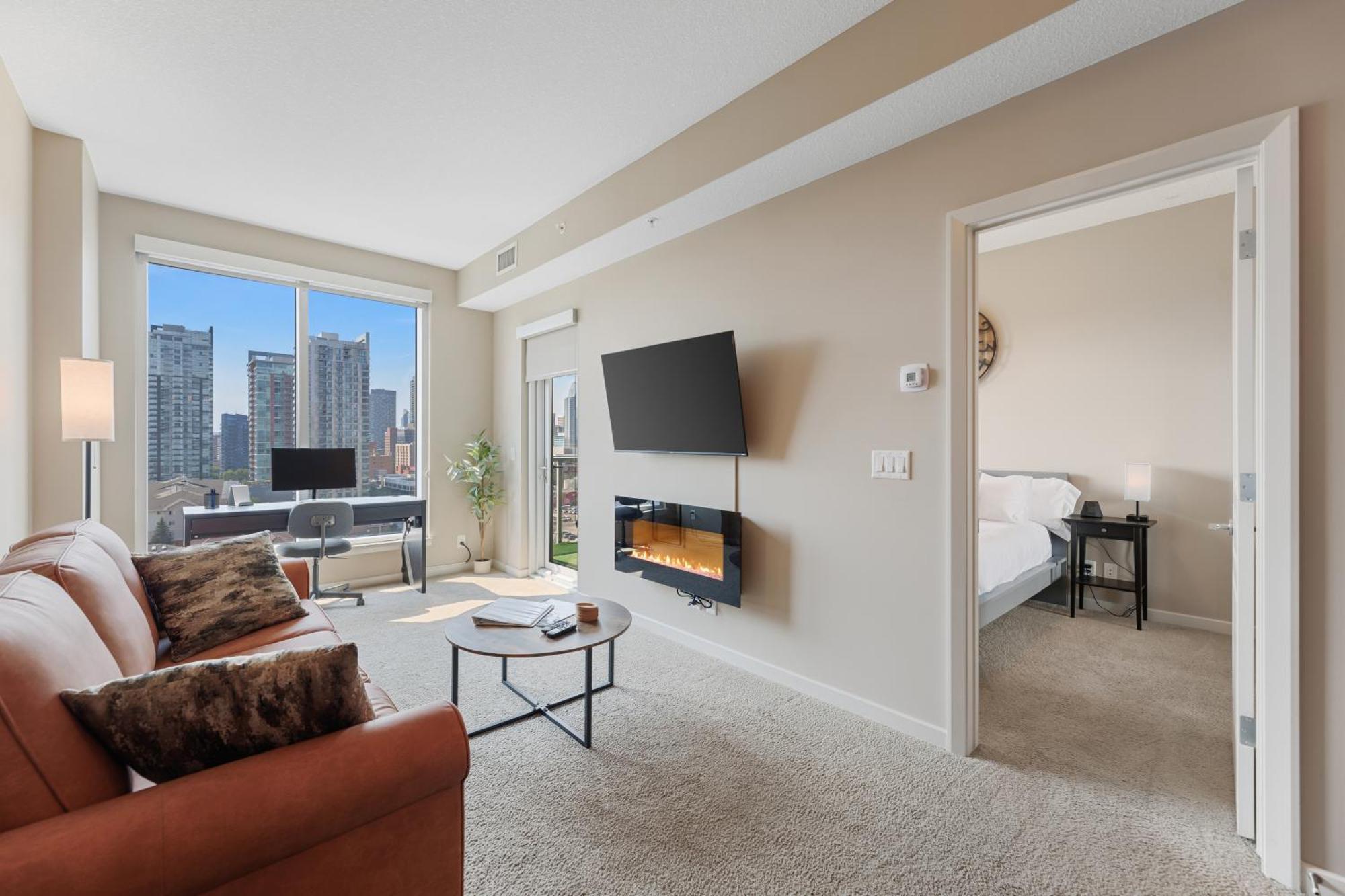 Heart Of Downtown Calgary Spacious Luxury Condo With Stunning Views And Premium Amenities 外观 照片